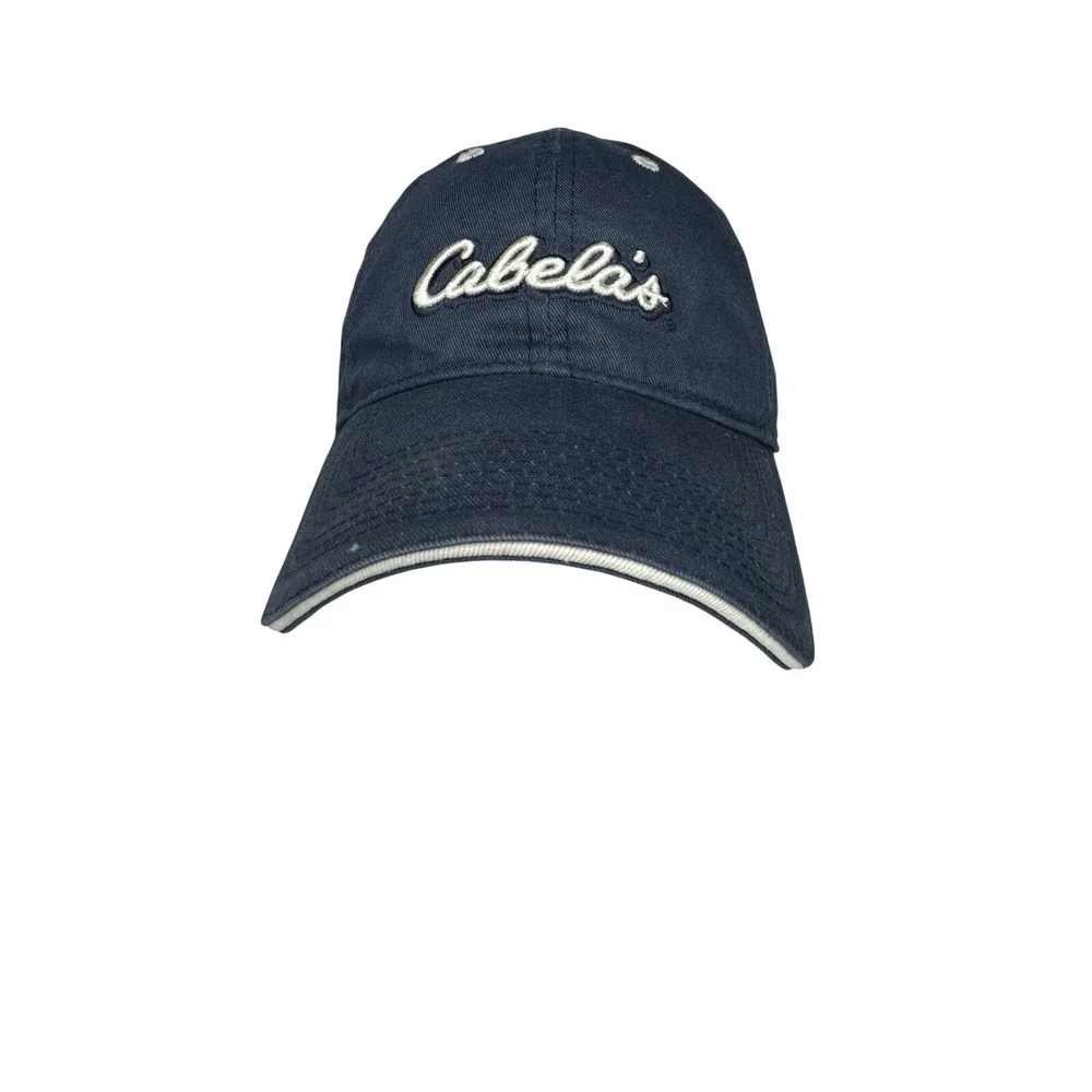 Cabela's Adjustable Baseball Hat Cap Strapback Blue 50th Anniversary